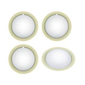 Bhc05-14 United Pacific Axle Hub Cap Set 14 Inch Chrome Plastic Baby Moon