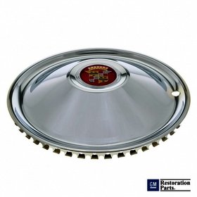 C5062 United Pacific Axle Hub Cap 16inch Chrome Plated Sombrero Hubcap Set