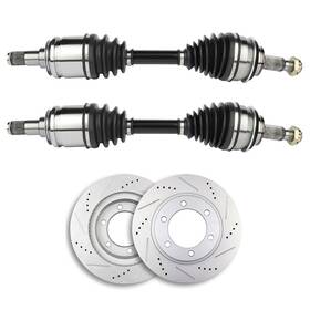 13389251 Usdealsparts Front Lh And Rh Cv Axles Brake Discs Rotors For Toyota 4runner Tacoma Fj Cruiser