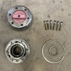 11698 Warn 38826 11690 1 Ford Ttb Dana 50 60 - 30 Spline Locking Hub Red Dial Dodge Chevy Oe