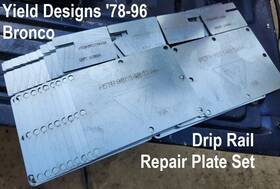 F5tb9850223aa Yield Designs Repro Bronco Roof Gutter Drip Rail Repair Kit For Tsb 96-20-11