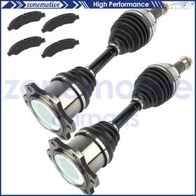 12759633 Zonemotive Fits Chevrolet Silverado 1500 4.8l 2005-2006 Front Brake Ceramic Pads Cv Axle