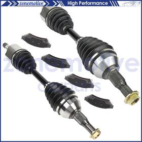 12759765 Zonemotive For Buick Lacrosse Allure 3.6l 2005-2008 Front Cv Axles Brake Ceramic Pads