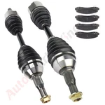 Cv Axle +4 Brake Ceramic Pads For Chevrolet Monte Carlo 3.5L 2006-2007 Front. Fixed Price $138.00.