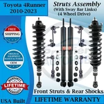 Kyb Oem Front Struts & Rear Shocks W/sway Bar Links 2010-2023 Toyota 4RUNNER 4WD. Fixed Price $615.43.