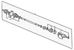 Genuine Honda Axle Assembly 44305-S5D-A61. Fixed Price $420.08.