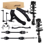 10X Front Control Arm Cv Axle Shaft Struts +coil Spring For Sienna 2011-2014 Fwd. Fixed Price $375.09.