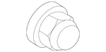 Genuine Mitsubishi Axle Nut 3815B113. Fixed Price $10.88.