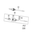 New Genuine Mopar Guide Axle Shaft Oe 68400383AA. Fixed Price $13.57.