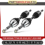 2PCS Front Cv Axle Shaft Assembly For Nissan Titan Xd 2016-2024 4WD 39100EZ40A. Fixed Price $271.76.