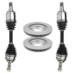 Front 2PC Cv Axle + Brake Discs Rotors For Toyota Fj Cruiser 4.0L 2007-2014. Fixed Price $236.19.