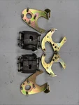 Front And Rear Disk Brake Brackets For Tapered Axle Studebaker Cars + 2 Calipers. Fixed Price $400.00.