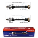 Surtrack Pair Set Of Rear Cv Axle Shafts For Bmw E30 318I 325E 325IS M3. Fixed Price $137.95.