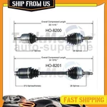 For Honda Element 2003-2011 Trakmotive Cv Axle Half Shaft Joints Front 2X. Fixed Price $203.72.