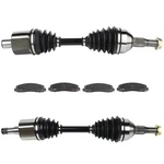 Front Cv Axle + Brake Ceramic Pads For 2006 07 Chevrolet Monte Carlo 3.5L 5.3L. Fixed Price $140.09.