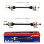Surtrack Pair Set 2 Rear Cv Axle Shafts For Chrysler 300 Dodge Challenger Magnum. Fixed Price $221.95.