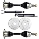 For 1999-06 Chevrolet Silverado 1500 4.3L Front Cv Axle + Brake Rotors Struts. Fixed Price $314.39.