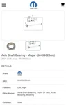 New Genuine Mopar 68499023AA Axle Shaft Bearing Jeep. Fixed Price $38.80.