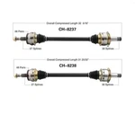 (2) Rear Axles Fits 300 Magnum 6.1L SRT8 30SPLINE 27SPLINE Out Magnetic Ring. Fixed Price $344.00.