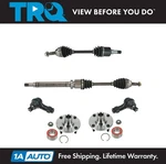 Trq Front 6 Pc Steering & Suspension Kit Cv Axles Wheel Hub Bearing Tie Rods. Fixed Price $244.95.