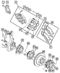Genuine Mopar Axle Hub Nut 06505007AA. Fixed Price $18.02.