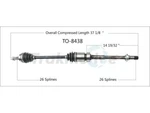 Trakmotive Front Right Cv Axle Shaft For 2017-2018 Toyota Yaris Ia. Fixed Price $120.97.