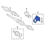 For Volvo V70 08-10 31367476 Front Cv Axle Shaft Carrier Bearing Bracket. Fixed Price $226.01.