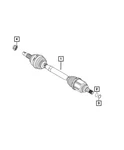Genuine Mopar Axle Half Shaft Right 68616520AA. Fixed Price $748.54.