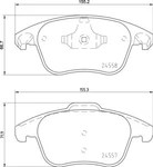 Mintex Front Axle Brake Pad Set, Disc MDB3122. Fixed Price $40.51.