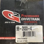 G2 Axle & Gear Spindle (99-2033-4) Front Dana 44 *check Fitment*. Fixed Price $120.00.