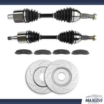 Front Cv Axle Brake Pads & Rotors For Chevrolet Impala 3.9L 3.5L 2006-2009. Fixed Price $225.88.