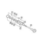 Genuine Mopar Axle Bearing And Hub Assembly 5134637AA. Fixed Price $9.32.