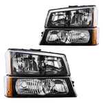 Kac For 2003-2006 Chevy Silverado Avalanche 1500 2500 Headlights Assembly Pair. Fixed Price $73.99.