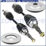 For Chevrolet Impala 3.5L 3.9L 2006-09 Front Side Cv Axles + Brake Discs Rotors. Fixed Price $182.77.