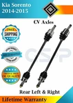 Gsp Oem Rear Cv Axles For 2014-2015 Kia Sorento 2.4L 3.3L Lifetime Warranty. Fixed Price $284.14.