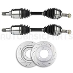 Pcs Front Side Cv Axles + Brake Discs Rotors For 2005-2014 Toyota Tacoma. Fixed Price $224.98.