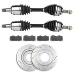 Front Cv Axle Brake Pads & Rotors For 2007-2014 Toyota Fj Cruiser Base Trd 4.0L. Fixed Price $266.59.
