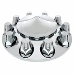 United Pacific Chrome Front Axle Wheel Cover Removable Pointed Hubcap 33MM Nut. Fixed Price $43.36.