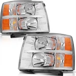 Headlights Assembly For 2007 2008-2014 Chevy Silverado 1500 2500HD 3500HD Pair. Fixed Price $137.98.