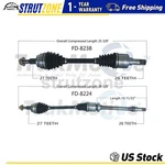 2X Front Left Right Cv Axle Shaft Trakmotive 2013-2017 Ford Focus. Fixed Price $314.08.