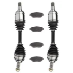 Front Cv Axle Shaft + 4PC Brake Pads For Toyota Tacoma Base 4.0L 2.7L 2005-14. Fixed Price $181.90.