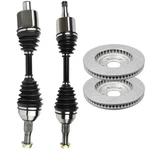 New Front Cv Axles Brake Discs Rotors For 2000-2005 Chevy Impala 3.8L 3.4L Metal. Fixed Price $213.99.