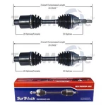 Surtrack Pair Set Of Front Cv Axle Shafts For Dodge Ram 1500 4WD 2002-2005. Fixed Price $167.95.