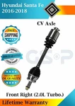 Gsp Oem Front Right Cv Axle For 2016-2018 Hyundai Santa 2.0L Lifetime Warran.. Fixed Price $143.09.