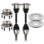 For Chevrolet Silverado 1500 Front Cv Axle+brake Rotors+wheel Bearing Hub. Fixed Price $367.29.