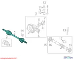 Jaguar 2002-2008 S-type Cv Axle Assembly C2C22868. Fixed Price $129.99.