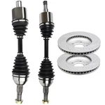 Front Cv Axles + Brake Discs Rotors For Chevrolet Monte Carlo 3.5L 2006-2007. Fixed Price $213.99.