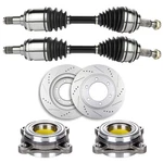 Front Cv Axle+brake Rotors+wheel Bearing Hub For 2005-2019 2020 Toyota Tacoma. Fixed Price $258.49.