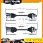 For 2003-2004 Audi RS6 4.2L Trakmotive 2X Front Kit Cv Axle Shaft. Fixed Price $261.98.