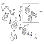 For Nissan Frontier 00-02 432620W000 Rear Drive Axle Shaft Bearing Nut. Fixed Price $37.65.